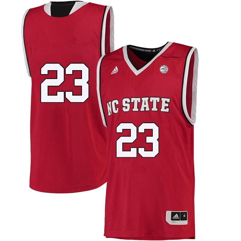 Men #23 Amber Richardson NC State Wolfpack College Basketball Jerseys-Red - Click Image to Close